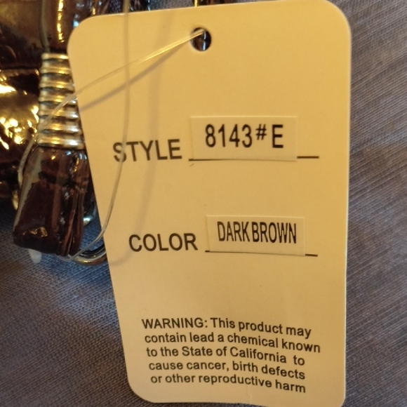 NWT Candie's Dark Brown Crocodile-Patterned Wristlet - Picture 6 of 6